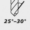 Foret hélicoidal DIN338 HSS rectifiés Typ RN 4mm FORTIS (Par 10)