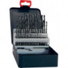 Set Foret hélicoidal DIN338 HSS forgés Typ N 1-10mm FORTIS (Par 5)