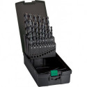 Set Foret hélicoidal DIN338 HSS Bronze 1,0-1,0,5,mm + Foret de forage FORTIS