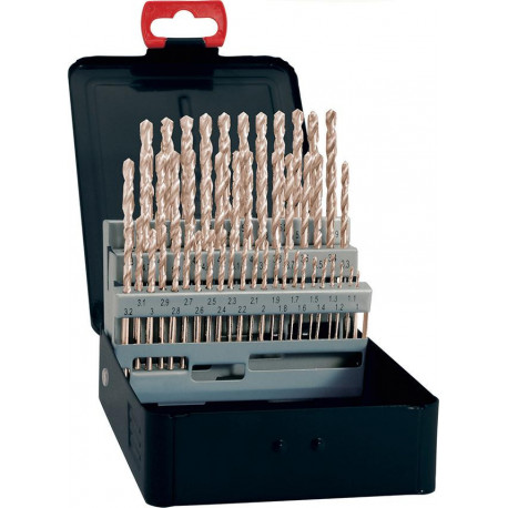 Set Foret hélicoidal DIN338 HSS Typ N um 05 1-13mm FORTIS (Par 5)