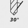 Foret hélicoidal VHM TiALN Typ UNI axe HB Refroidissement interne 5xD 90mm FORTIS