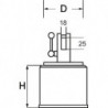 Aimant cylindrique avec poignée 44mm FORTIS