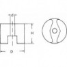 Aimant bouton 127x95mm FORTIS