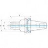 Mandrin de taraudage JISB6339ADB BT50 8x110 G25 Fortis