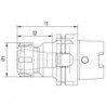 Mandrin D69893A HSK-A100 ER25x100 Fortis