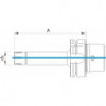 Mandrin mini D69893A HSK-A63 ER11Mx100 Fortis