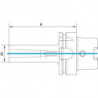 Adaptateur pour queue B D69893A HSK-A100 MK4x170mm Fortis