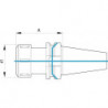 Mandrin JISB6339ADB BT40 OZ 2-16mm Fortis