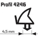 Joint de feuillure d'ouvrant noir Profil 25m 4246 pour fenêtres et portes en plastique