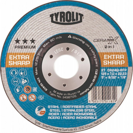 Meule CERABOND 115x4mm CA24Q-BFK Tyrolit