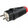 Prise IP54 Caoutchouc 16A / 250V AC / 3p (2P+E)
