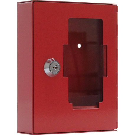 Boîte à clés d'urgence rouge 100x100x40 mm san battant