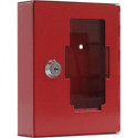 Boîte à clés d'urgence rouge 100x100x40 mm san battant