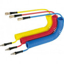 Tuyau en spirale PU bleu NW72 12x8mm 8m