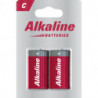 Piles alcalines C 2er Blister
