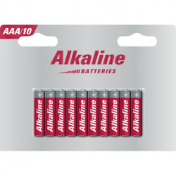 Piles alcalines AAA 10er Blister