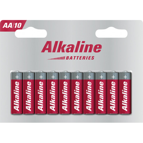 Piles alcalines AA 10er Blister