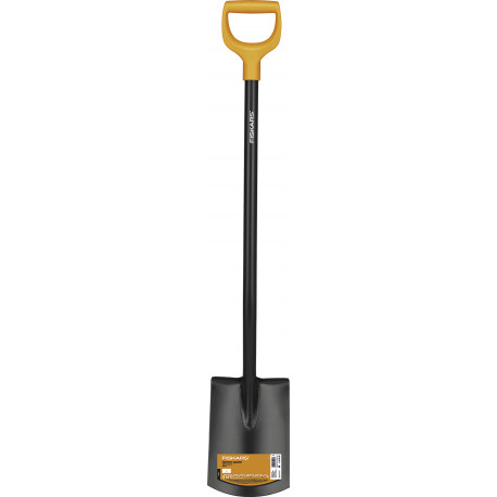 Bêche à bord rond pour sols meubles et peu caillouteux, Longueur : 117 cm