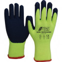 Gant de protection contre le froid Winter Blocker taille 9 jaune/bleu EN 388, EN 511 catégorie EPI II tissu à boucles en coton NITRAS (Par 12)