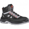Botte de sécurité Cross taille 42 noir/gris/rouge S3 SRC EN ISO 20345 cuir velou