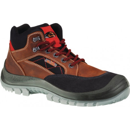 Botte de sécurité Sherpa taille 42 marron S3 EN ISO 20345 cuir nubuck REMISBERG