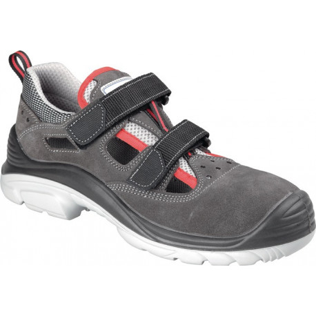 Sandale de sécurité Föhr taille 40 noir/gris cuir velours S1 SRC EN 20345