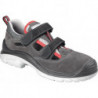 Sandale de sécurité Föhr taille 42 noir/gris cuir velours S1 SRC EN 20345