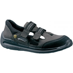 Sandale de sécurité Dragster-1240 taille 43 marron/noir cuir nubuck S1 EN 20345