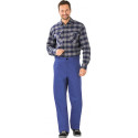 Pantalon à ceinture de soudage taille 46 bleu granuleux 100% coton PLANAM