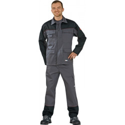 Blouson à ceinture protect. pour soudeur Weld Shield taille 46 gris/noir 84 % coton / 15 % PES / 1 % fibres de ca PLANAM