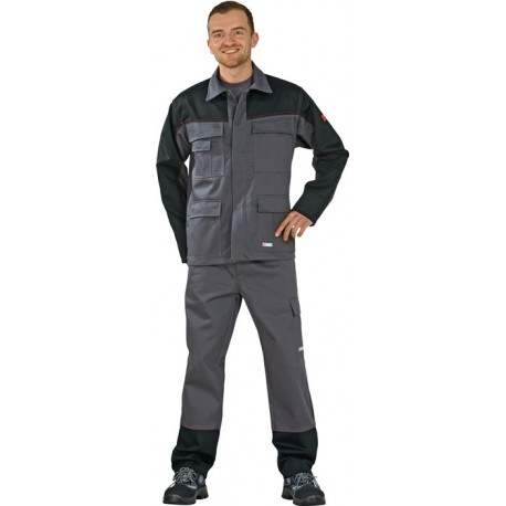 Blouson à ceinture protect. pour soudeur Weld Shield taille 46 gris/noir 84 % coton / 15 % PES / 1 % fibres de ca PLANAM