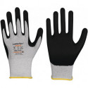 Gant LeikaFlex® Touch 1464 taille 8 gris/noir EN 388 catégorie EPI II nylon/carb (Par 12)