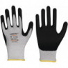 Gant LeikaFlex® Touch 1464 taille 9 gris/noir EN 388 catégorie EPI II nylon/carb (Par 12)