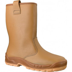 Botte d'hiver sans fermeture Jalartic SAS taille 44 beige cuir AP-23 S3 SRC EN I