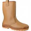 Botte d'hiver sans fermeture Jalartic SAS taille 44 beige cuir AP-23 S3 SRC EN I
