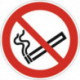 Symbole d’interdiction ASR A1.3/DIN EN ISO 7010 défense de fumer plastique