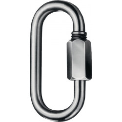 Maillon d'attache rapInte taille 6 H. intérieure 45 mm l. d’ouv. 75 mm galvanisé (Par 100)