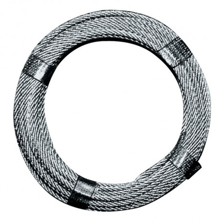 Câble en acier D. 80 mm longueur 40 m 6 x 12 + 1 FE force de rupture minimum 23