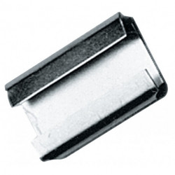 Agrafe de fermeture l.19xL27 mm pour ruban d’emballage en acier de 19 mm galvanisé (Par 3000)