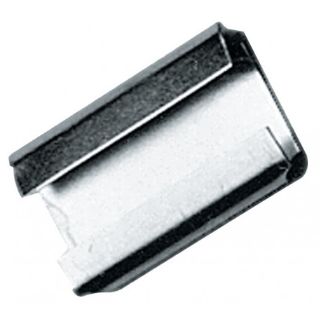 Agrafe de fermeture l.19xL27 mm pour ruban d’emballage en acier de 19 mm galvanisé (Par 3000)