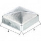 Chapeau de poteau 90x90mm Forme carré galvanisé GAH (Par 10)