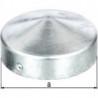Chapeau de poteau D.80mm Forme ronde galvanisé GAH (Par 10)