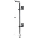 Verrou sol L400xS16mm Boulons d'espacement galvanisés en acier galvanisé - 30mm