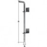 Verrou sol L400xS16mm Boulons d'espacement galvanisés en acier galvanisé - 30mm
