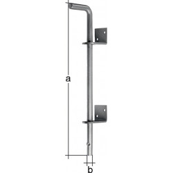 Verrou sol L600xS16mm Boulons d'espacement galvanisés en acier galvanisé- 40mm