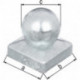 Chapeau de poteau 70x70mm D.60mm carré avec boule GAH (Par 6)