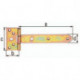Charnière longue L.191,5 x 44xB.92 x 34xS.3mm Inox GAH (Par 6)