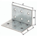 Equerre perforée ETA-8/165 60x80xmm Nbre de trous 20 S.2,5mm ETA-8/165 GAH (Par 25)