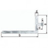 Charnière d'angle de porte 600x1000x60x120mm acier galva 8mm GAH