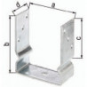 Support poteau ETA-10/0210 91x150x100x60mm Galvanisé à chaud